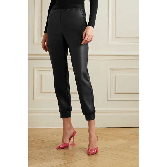 NWT Wolford Vegan Leather Trouser Pants Black L - Picture 7 of 16